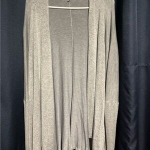 Gray Women's Open Front Sweater